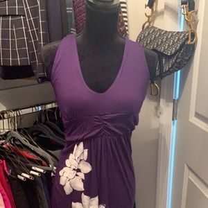 Beautiful purple long maxi dress. Great for the beach, summer, nice weather.